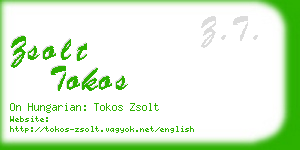 zsolt tokos business card